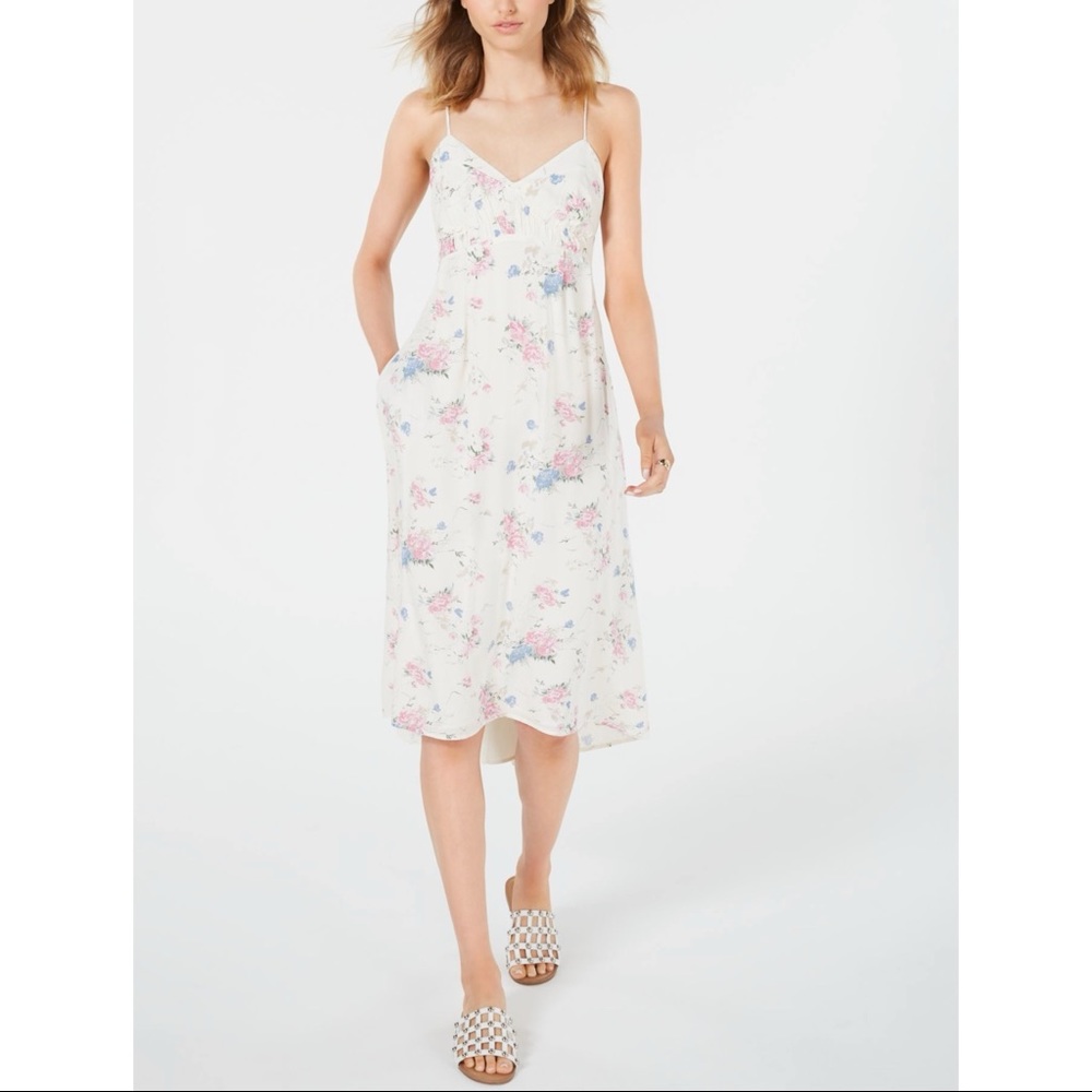 Leyden Floral Spaghetti Strap Midi Dress